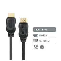 Кабель мультимедійний HDMI M to HDMI M 1.5m V2.0 4K60Hz black ColorWay (CW-CBHD078-BK) - мініатюра 5
