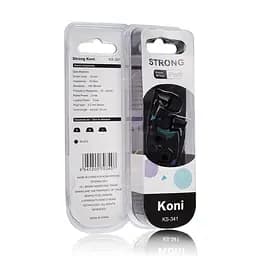 Провідні навушники Koni strong with mic KS-341, 3.5mm, 1.2m, black - мініатюра 2