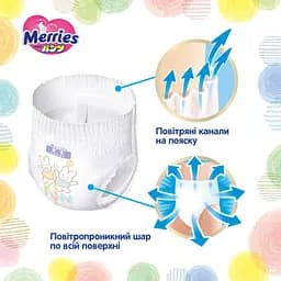 Трусики-підгузки Merries 3 (6-11 кг) 52 шт. - мініатюра 7