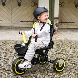 Дитячий триколісний велосипед MoMi Invidia 5 в 1 з батьківською ручкою blue navy (4069) - мініатюра 9