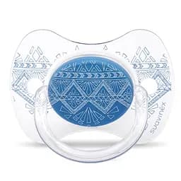 Пустушка силіконова Suavinex Couture, 4-18 міс., синій (304221)