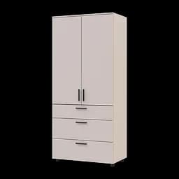 Шафа для одягу Doros Торн Кашемір 2 ДСП/3Ш (полиці) 90х51.6х200 (44900450) - мініатюра 5