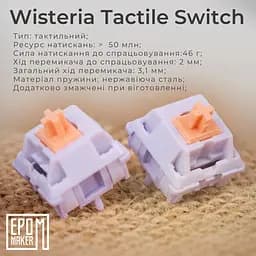 Клавіатура Epomaker TH80 PRO V2 Wisteria Tactile White механічна бездротова (TH80-PROV2-W-WT) - мініатюра 20