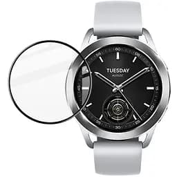 Полимерная пленка 3D (full glue) (тех.пак) для Xiaomi Watch S3 Черный
