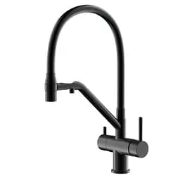 Змішувач для кухні на дві води Gappo G4398-86 чорний матовий