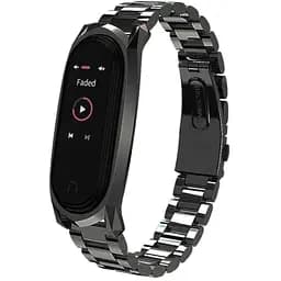 Металевий ремінець Primo Mijobs для фітнес-браслета Xiaomi Mi Band 4 Black