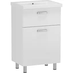 Тумба для підлоги RJ Flora-B з умивальником Moduo K116-009 50 см Білий RJFU039-0150WHSET(RJFU039-0150WH+K116-009) Білий