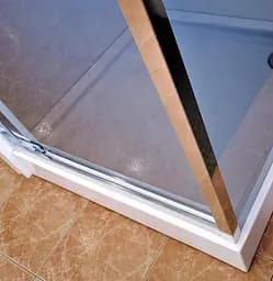 Душова кабіна Dusel A-516 100x100x190 тоноване 551612, Хром, Універсальна, тонований, хром, 100x100 - мініатюра 2
