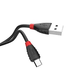 Кабель Hoco X27 Pisces Cable USB to Micro USB 2,4A 1m Black