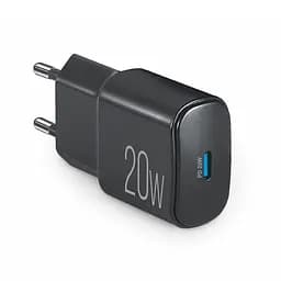 Мережевий зарядний пристрій Brevia ePower PD20W USB-C чорний(45020CB)