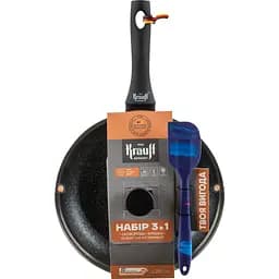 Сковорода Krauff алюминиевая со стеклянной крышкой 28 см (25-45-204)