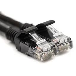 Патч-корд PowerPlant Cat5E UTP 10м, чорний