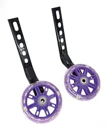 Опорні (тренувальні / додаткові) світлодіодні колеса для дитячого велосипеда 12'-20' фіолетовий (G0001001)