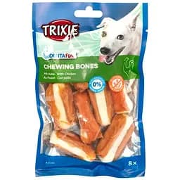 Ласощі для собак Trixie Кістка для чищення зубів Denta Fun з куркою 5 см 8 шт. 120 г (31340) - мініатюра 2