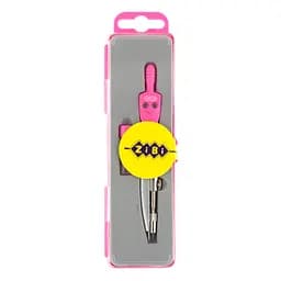 Циркуль BASIS в пластиковом пенале +запасной грифель, розовый, KIDS Line ZB.5302BS-10 Zibi (4823078945334)