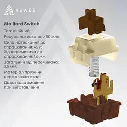 Клавіатура Ajazz AK980 V2 Maillard Switch Black (AK980-V2-M-BGY) - мініатюра 7