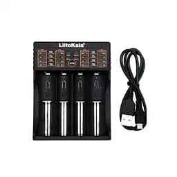 Зарядний пристрій LiitoKala Lii 402 Black (az011) - мініатюра 3