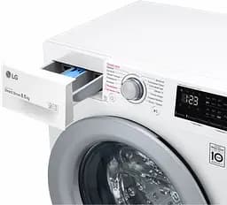 Пральна машина LG з фронтальним завантаженням F2V3GS4W, 8,5кг, 1200, A+++-30%, Пар, глибина 47см, Дисплей, Інвертор, Білий (F2V3GS4W) - мініатюра 10