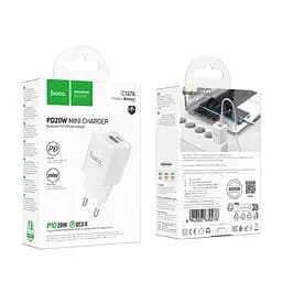 МЗП Hoco C147A Charm PD20W+QC3.0 charger(EU) White - мініатюра 2