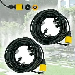 Туманоутворювач для теплиць 10 м 2 штуки, система туман для альтанок Patio Mistcooling Lit BD-10FT,