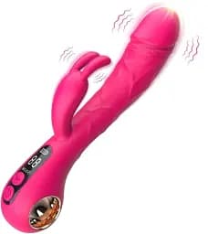 Вібратор I’MCUM Bunny Dildo Vibrator 10 режимів подвійної вібрації (7970379617740)