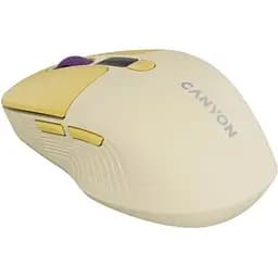 Комп'ютерна мишка Canyon MW-26 LCD Silent Wireless/Bluetooth Yellow (CNS-CMSW26Y) - мініатюра 4