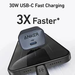 Зарядний пристрій адаптер Anker PowerPort 511 Eco Nano IV 30W сірий - мініатюра 4