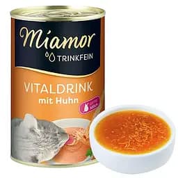Бульйон для котів Miamor Vitaldrink з куркою 135 мл - смачний напій для підвищення споживання рідини