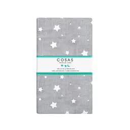 Набір простирадл полуторне Cosas WHITE/GREY STARSFALL 155х240 см (SetSheet_White_StarfallGrey_155х240) - мініатюра 2