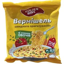 Вермішель швидкого приготування Golden wave зі смаком овочів 50 г