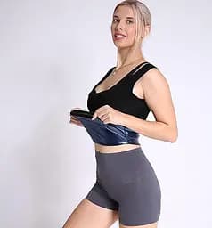 Жіноча термомайка Sweat Shaper з ефектом сауни XL/XXL, чорна - мініатюра 3