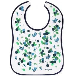 Нагрудник махровий BabyOno Can Almost Eat Myself Ягідки синій (833)