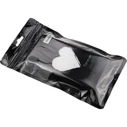 Чохол-накладка Toto Glass Fashionable Case Apple iPhone XR White Heart on Black - мініатюра 2