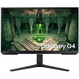 Монитор 27" Samsung Odyssey G4, Black, WLED, IPS, 1920×1080 (16:9), 1 мс, 240 Гц, 400 кд/м², 1000:1, HDR10, 178°/178°, 2xHDMI/DPE, VESA