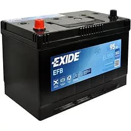 Уцінка. Автомобільний акумулятор Exide Start-Stop EFB EL955 (+/-) 6СТ-95Ah Asia 800A (EN)