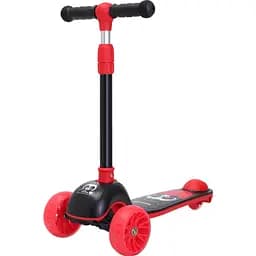 Самокат Daddychild HD-007-Red-Black с подсветкой колес красный с черным (HD-007-Red-Black)