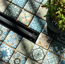 Трап для душу Rea Neox 100 Slim Pro black REA-G2712 - мініатюра 2