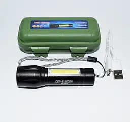Ліхтарик COP BL-511, акумуляторний ручний, світлодіодний з фокусуванням та USB зарядкою - мініатюра 8