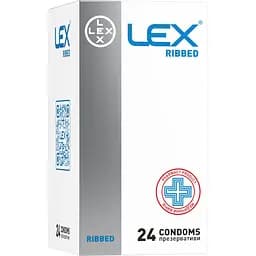 Уцінка. Презервативи Lex Ribbed з ребрами 24 шт.  - мініатюра 1