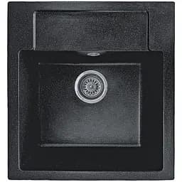 Мийка кухонна Valetti 69N гранітна 520х490 мм чорна