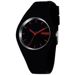 Наручний годинник чоловічий Skmei Rubber Black II 9068 Чорний (486)