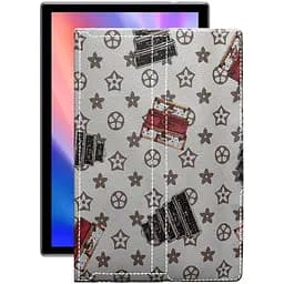 Чохол StatusCASE з екошкіри для планшету Teclast P20 HD Луі-Вітон-білий