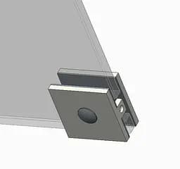 Двері в нішу Koer SR SD02-140x200-TR-01 прозоре скло Easy Clean 8 мм, хром KR5383, універсальні, прозорий, хром - мініатюра 10
