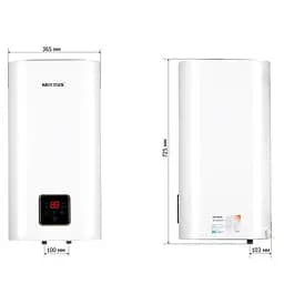 Водонагрівач "Квадрат" Mixxus EWH-13050 Cube WET (V) накопичувальний 50 л мокрий тен 2,0 kW WH0611 - мініатюра 2