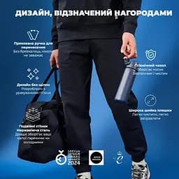Пляшка для води ION8 металева вакуумна 500 мл Vacuum Insulated Navy (I8TS500NAVY) - мініатюра 4