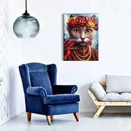 Картина постер на полотні BrushMe Киця-Леся Українка