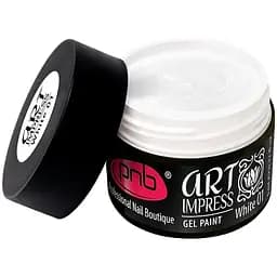 Гель-фарба PNB UV/LED Art Impress gel paint white 01 біла 5 мл