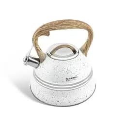 Чайник со свистком Edenberg EB-8808 из нержавеющей стали на 3 л белый