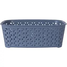 Кошик Diomedea без кришки 26x19.5x9.1 см 3 л сіро-блакитний (К10-121)  - мініатюра 2