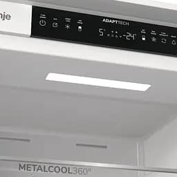 Холодильник Gorenje вбудований з нижн. мороз., 193,7x69x55см, 2 двері,284(76)л, А+, NF+, Зона св-ті, Диспл, Wi-Fi, Білі - мініатюра 10